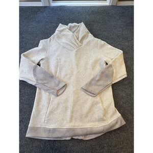 Decathlon Quechua Sweatshirt Womens Large Cowl Neck Fleece Pullover 126168